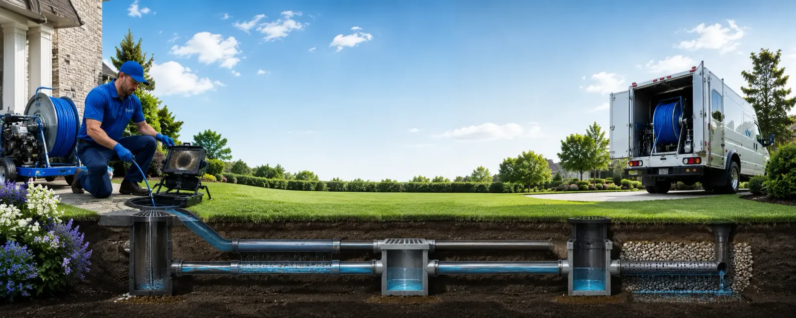 Outdoor drain cleaning information for Milledgeville, OH
